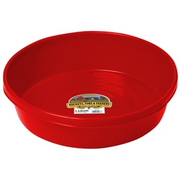 [10037722] MILLER PLASTIC FEED PAN 3GAL RED P3