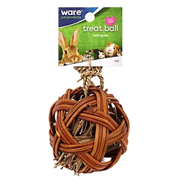 [10038294] DV - WARE EDIBLE TREAT BALL NATURAL CHEW 4&quot;