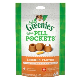 [10040136] GREENIES PILL POCKETS CAT CHICKEN 1.6OZ