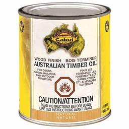 [10041874] CABOT WATER REDUCIBLE TIMBER OIL NATURAL 3.78L
