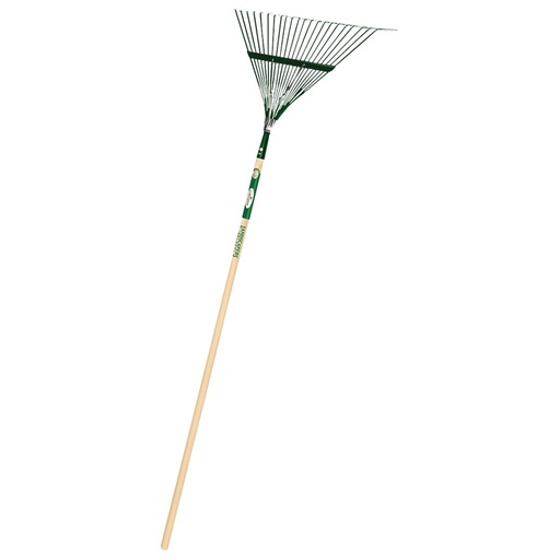 [10046290] LANDSCAPERS SELECT LEAF RAKE 18" 22-TINE STEEL 54" WOOD HNDL - 34585
