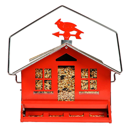 [10047190] PERKY PET SQUIRREL BE GONE BIRD FEEDER COUNTRY STYLE RED 338
