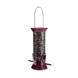 [10048194] DV - DROLL YANKEE TUBE FEEDER BURGUNDY 8&quot;