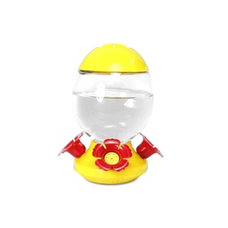 [10049142] DV - PINEBUSH EGG SHAPE GLASS HUMMINGBIRD FEEDER YELLOW