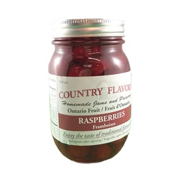 [224-99752] COUNTRY FLAVOUR 500ML RASPBERRIES CANNED 