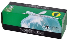 [10052614] POLYETHICS MAXIMUM GARBAGE BAG 24&quot;L X 30&quot;W, BLK, 10PK