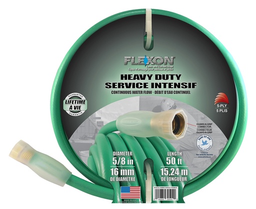 [10052852] FLEXON GARDEN HOSE HEAVY DUTY 1/2"X50' GREEN VINYL FXG5850