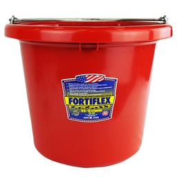 [10053116] FORTEX BUCKET FLAT BACK POLY 20QT RED