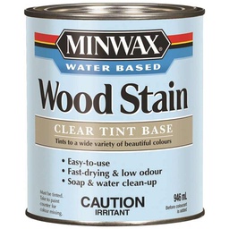 [10053290] MINWAX WOOD STAIN SEMI-TRANSPARENT CLR WATER BASED 946ML