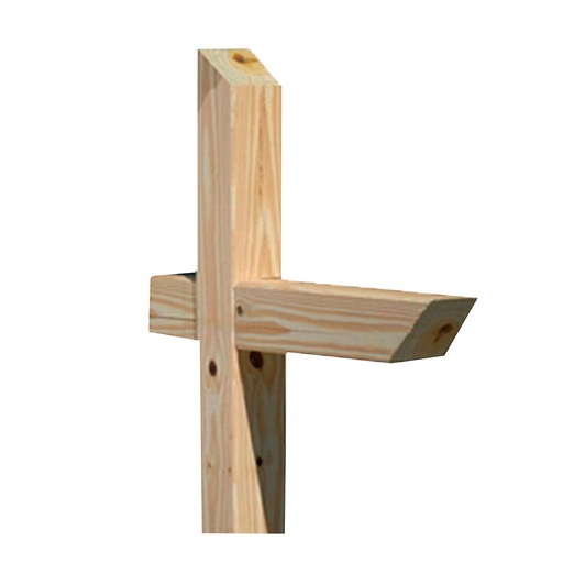 [10053336] UNIVERSAL MAILBOX POST TREATED WOOD 4"L X 4"W