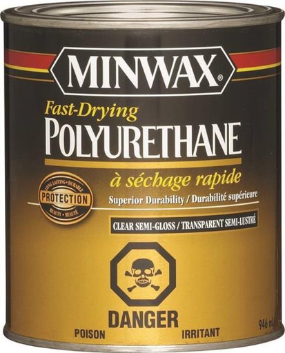 [10053530] MINWAX POLYURETHANE CLEAR SEMI-GLOSS 946ML