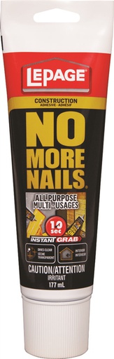 [10053652] LEPAGE NO MORE NAILS ALL PURPOSE ADHESIVE WHT 177ML
