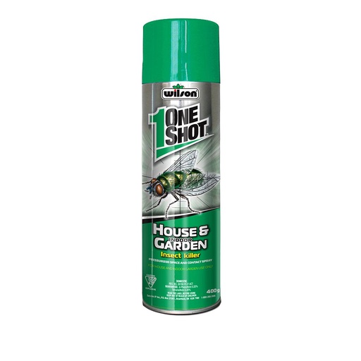 [10055366] WILSON ONESHOT HOUSE & INDOOR GARDEN INSECT KILLER 400G