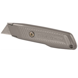 [192-102994] STANLEY UTILITY KNIFE 3&quot; FIXED CARBON STEEL BLADE W/ STORAGE GREY 10-299