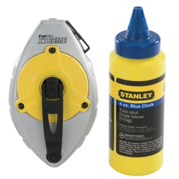 [10056120] STANLEY FATMAX CHALK LINE BOX SET 2-PIECE 100FT LINE BLUE ALUMIN. REEL 41-482L