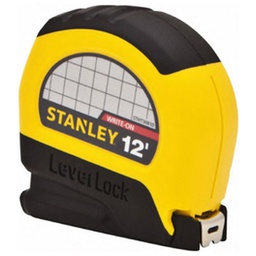 [10056194] DMB - STANLEY MEASURING TAPE ABS CASE BLK/YELLOW, 12'L