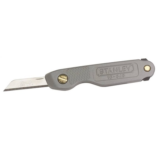[10056212] STANLEY POCKET KNIFE 4-1/4" STAINLESS STEEL BLADE EPOXY HNDL GREY 10-049