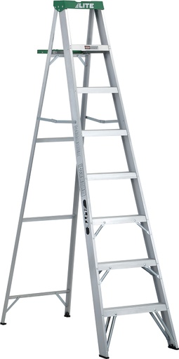 [10056304] LOUISVILLE STEP LADDER 8' ALUMINUM GRADE 2 (225LB) LP-708