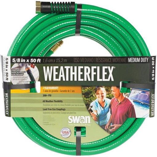 [10057334] SWAN WEATHERFLEX GARDEN HOSE 5/8"X50'