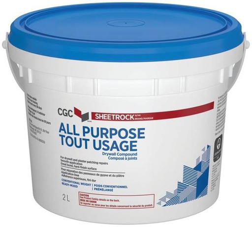 [10057436] SHEETROCK DRYWALL COMPOUND ALL PURPOSE OFF-WHITE 2L (381413)