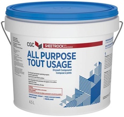 [10057438] SHEETROCK DRYWALL COMPOUND ALL-PURPOSE OFF-WHITE 4.5L (381417)