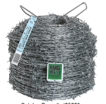 [10058708] RANGEMASTER BARBED WIRE 12.75G 1320'X5&quot; BARB SPACING ZINC