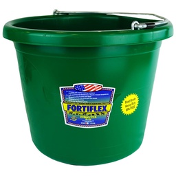 [10061234] FORTEX BUCKET FLAT BACK POLY 24QT GRN