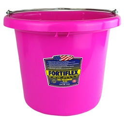 [10061238] FORTEX BUCKET FLAT BACK POLY 20QT PINK