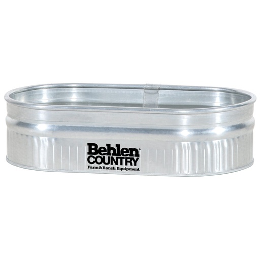 [10062256] DMB - BEHLEN OVAL STOCK TANK SHALLOW GALV FOR SHEEP 2X1X4 44GAL