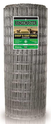 [10062258] RANGEMASTER SHEEP/GOAT FENCE 13GA 330'LX48"W, 4"X4" MESH ZINC