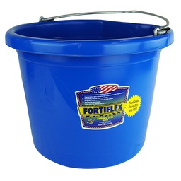 [10062958] FORTEX BUCKET FLAT BACK POLY 24QT BLU