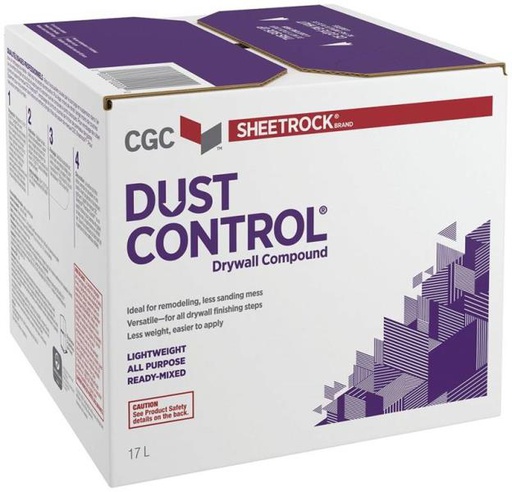 [10062960] SHEETROCK DRYWALL COMPOUND DUST CONTROL OFF-WHITE 17L (380230)