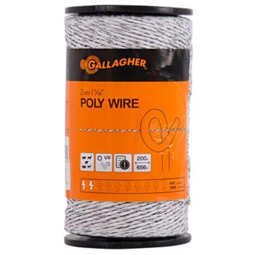 [10063430] GALLAGHER 2MM/1/16" 500M POLY WIRE 