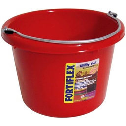 [10063502] FORTEX BUCKET UTILITY POLY 8QT RED