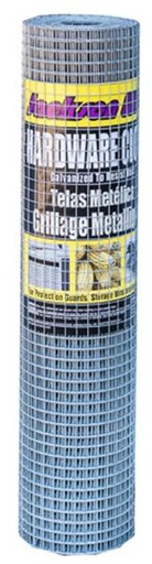 [10063616] JACKSON WIRE HARDWARE CLOTH 19GA 25'LX24"W, 1/2" MESH GALV.