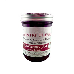 [224-997323] COUNTRY FLAVOUR 250ML STRAWBERRY JAM