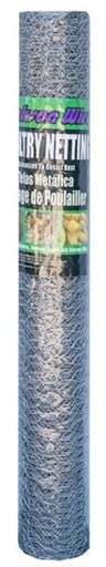[10063888] JACKSON WIRE POULTRY NETTING 20GA 50'LX36"W, 1" HEX MESH GALV.