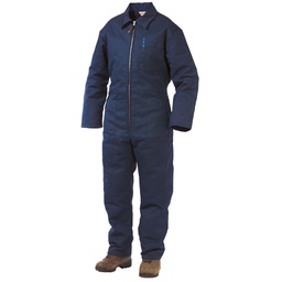 [10063982] DMB - WORK KING TWILL COVERALL NAVY LRG