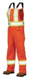 [16W-647447] WORK KING HIVIS P/C UNLINED OVERALL BLAZE LRG