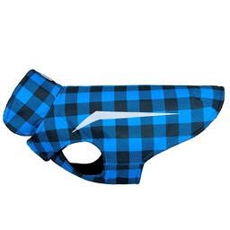 [10064864] DV - RC PET SHASTA COAT 14&quot; BLUE BUFFALO PLAID