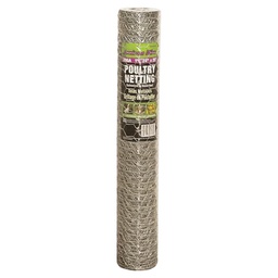 [10065144] JACKSON WIRE POULTRY NETTING 20GA 50'LX24&quot;W, 2&quot; HEX MESH GALV.