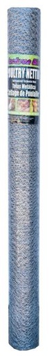 [10065146] JACKSON WIRE POULTRY NETTING 20GA 50'LX60"W, 1" HEX MESH GALV.
