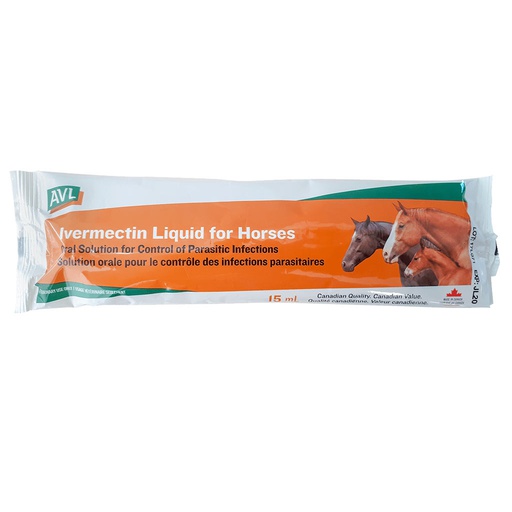 [10065640] AVL IVERMECTIN LIQUID HORSE DEWORMER 15ML