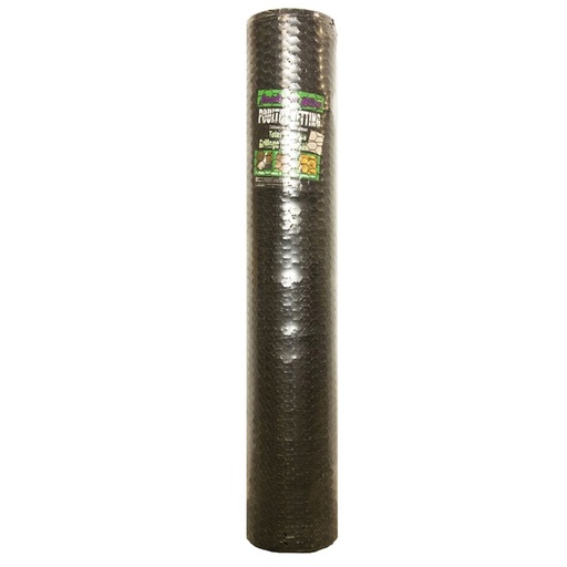 [10066042] DMB - JACKSON WIRE VINYL-COATED POULTRY NETTING 20GA 150'LX72"W, 1" MESH GALV. BLK