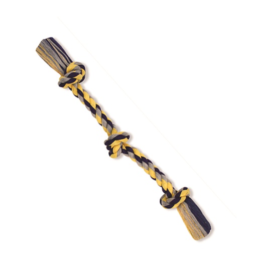 [10069694] MAMMOTH FLOSSY CHEWS MEDIUM 3-KNOT ROPE TUG 20"