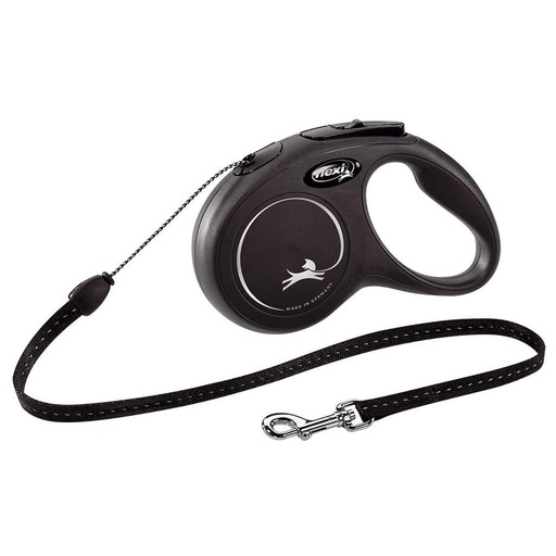 [10069796] FLEXI CLASSIC CORD MED 8M BLACK 26ft