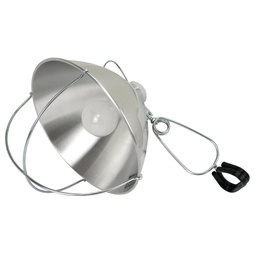 [116-667396] POWERZONE BROODER LAMP W/CLAMP 10.5&quot; ALUM. SHIELD 6' CORD