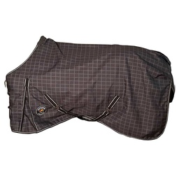 [10072416] DV - CENTURION 600D REGULAR NECK RAINSHEET-CHARCOAL CHECK 75&quot;