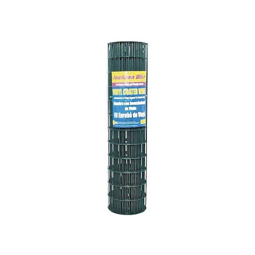[10072680] JACKSON WIRE GARDEN FENCE POLY-COATED 16GA 50'LX36"H, 2X3" MESH GALV. GREEN