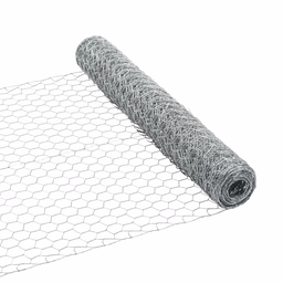 [124-6491039] JACKSON WIRE POULTRY NETTING 20GA 25'LX24&quot;W, 1&quot; HEX MESH GALV.